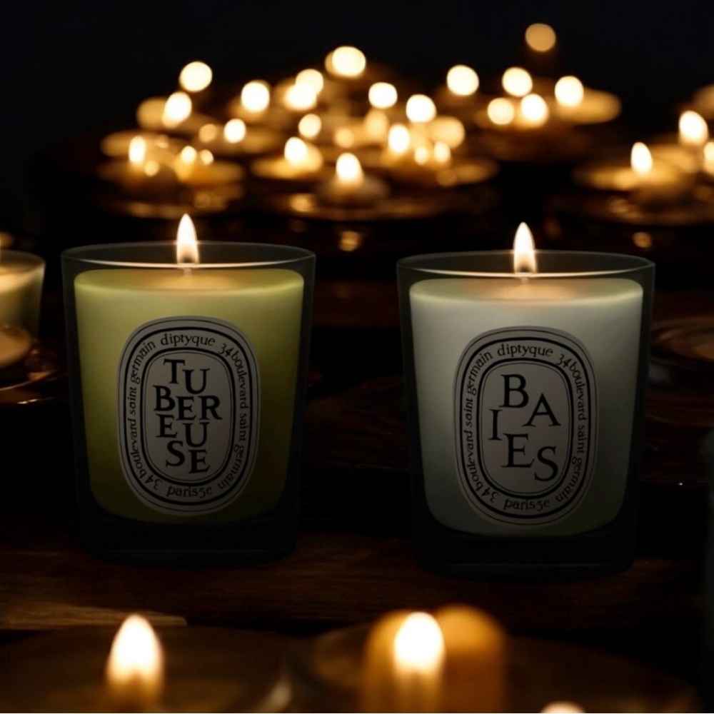 🆕💕DIPTYQUE Scented Candles Baise & Tubereuse • 2.4oz / 70g • SEALED BOX SET